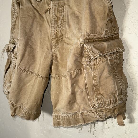 Abercrombie Y2K vintage af twill cargo pocket baggy shorts size 30 - Picture 4 of 8